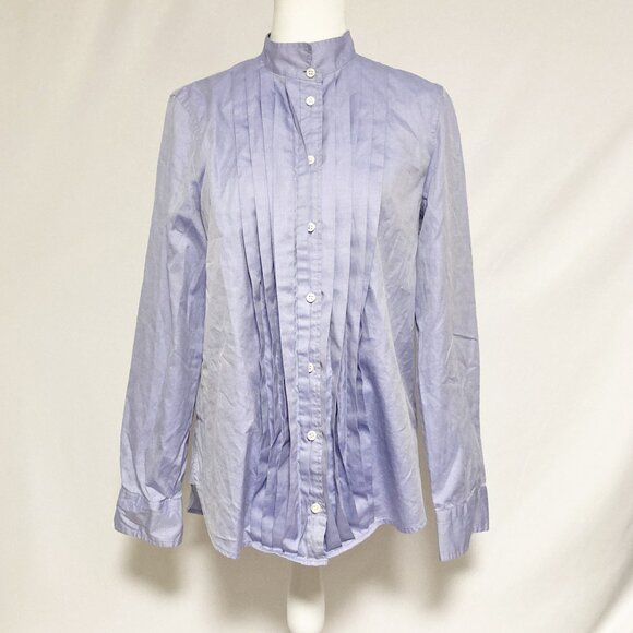 Thomas Mason Shirtings for J Crew 100% Cotton Tuxedo Shirt Size 12 - Picture 1 of 7